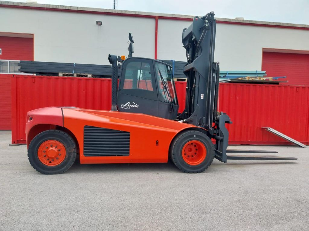 Linde H120 - رافعة شوكية ديزل: صور 1 Linde H120 - رافعة شوكية ديزل: صور 1
