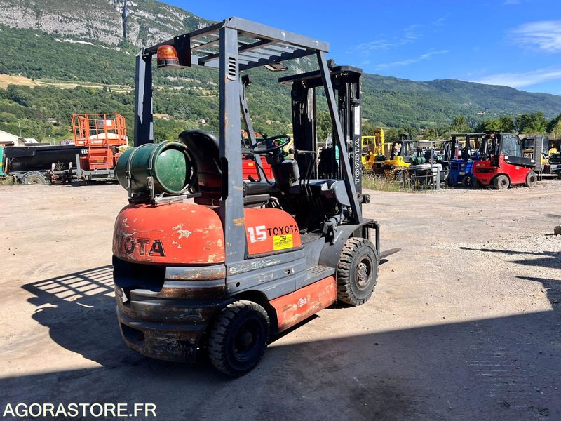 Chariot élévateur à gaz Toyota FG15 4,3m - 1,5T - Année 1994 - 10770 heures - رافعة شوكية تعمل بالغاز: صور 3 Chariot élévateur à gaz Toyota FG15 4,3m - 1,5T - Année 1994 - 10770 heures - رافعة شوكية تعمل بالغاز: صور 3