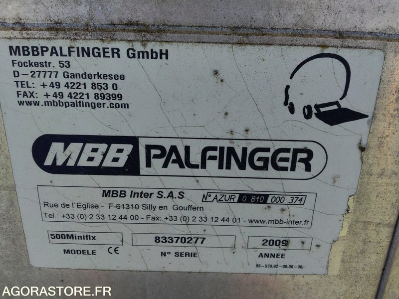 Hayon Palfinger MINIFIX MMB 500KG - الأدوات والمعدات: صور 2 Hayon Palfinger MINIFIX MMB 500KG - الأدوات والمعدات: صور 2