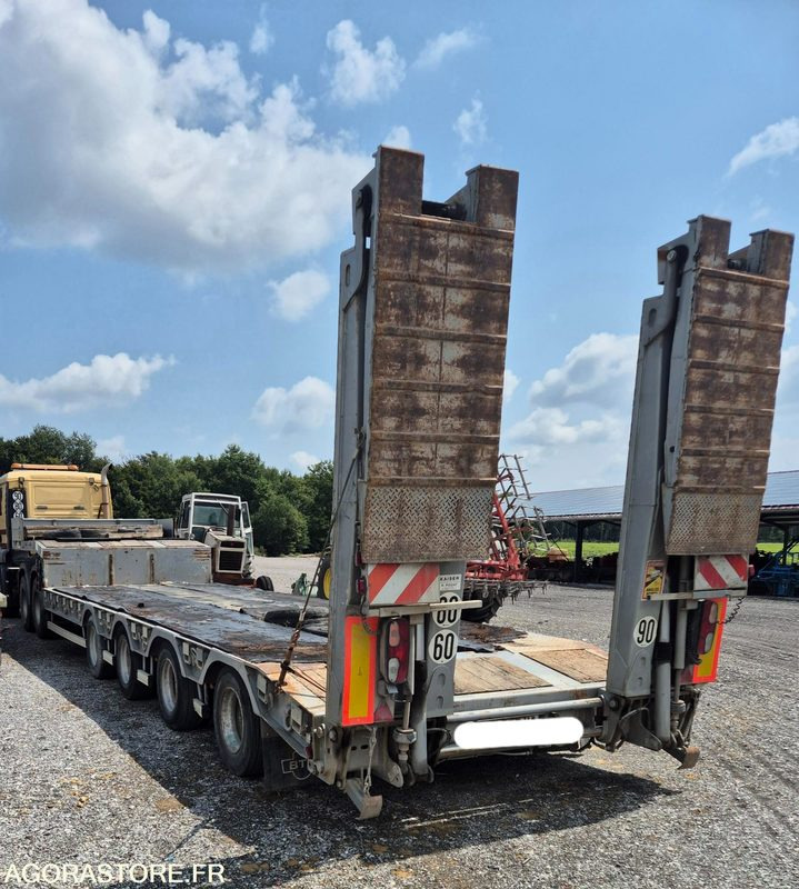 Porte engins 4 essieux - عربة مسطحة منخفضة مقطورة: صور 4 Porte engins 4 essieux - عربة مسطحة منخفضة مقطورة: صور 4