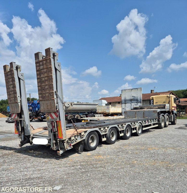 Porte engins 4 essieux - عربة مسطحة منخفضة مقطورة: صور 2 Porte engins 4 essieux - عربة مسطحة منخفضة مقطورة: صور 2