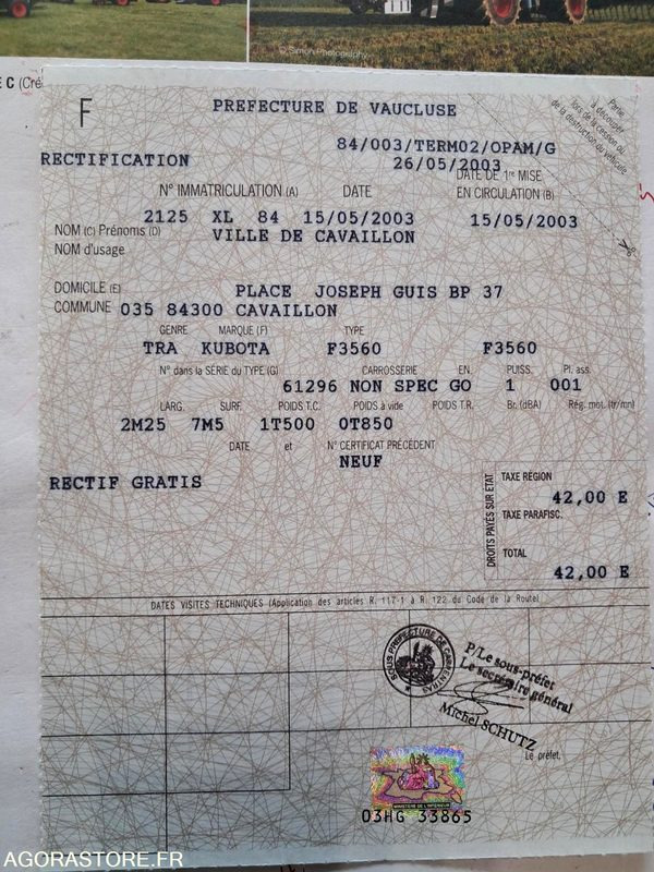 جزازة المروج TONDEUSE AUTOPORTEE FRONTALE F3560 KUBOTA: صور 6 جزازة المروج TONDEUSE AUTOPORTEE FRONTALE F3560 KUBOTA: صور 6