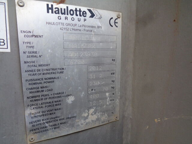 رافعات سلة مفصلية Haulotte HA16SPX: صور 18