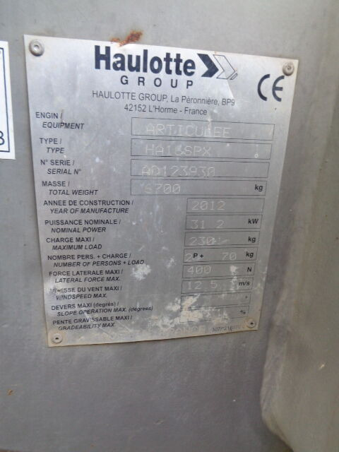 رافعات سلة مفصلية Haulotte HA16SPX: صور 19
