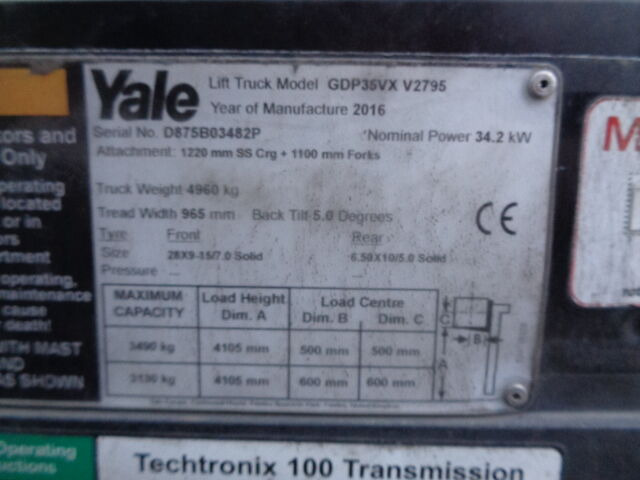 Yale GDP 35 VX - رافعة شوكية: صور 4 Yale GDP 35 VX - رافعة شوكية: صور 4