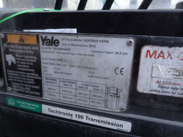 Yale GDP 35 VX - رافعة شوكية: صور 5 Yale GDP 35 VX - رافعة شوكية: صور 5