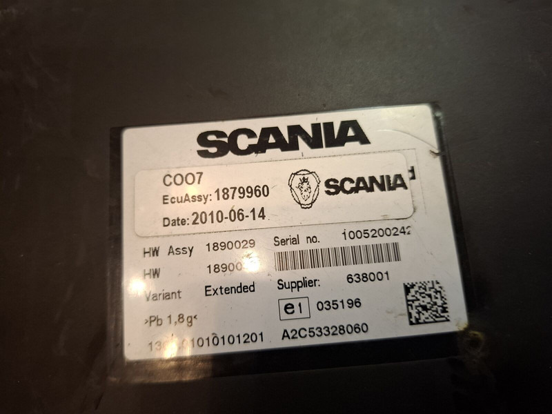 Scania C007. C006 - كتلة التحكم: صور 2 Scania C007. C006 - كتلة التحكم: صور 2