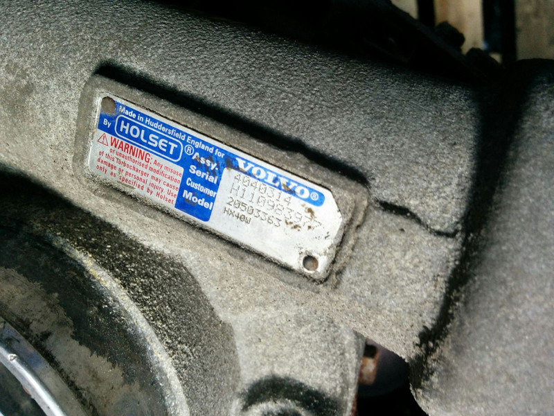 Volvo Вольво HOLSET HX40M . HX40G - الشاحن التوربيني: صور 5 Volvo Вольво HOLSET HX40M . HX40G - الشاحن التوربيني: صور 5