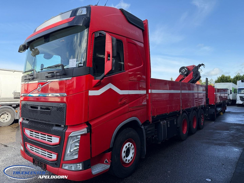Volvo FH 500 8x4, HMF 2120 K4 + Rotator, + Krone trailer - شاحنات مسطحة, شاحنة كرين: صور 3 Volvo FH 500 8x4, HMF 2120 K4 + Rotator, + Krone trailer - شاحنات مسطحة, شاحنة كرين: صور 3