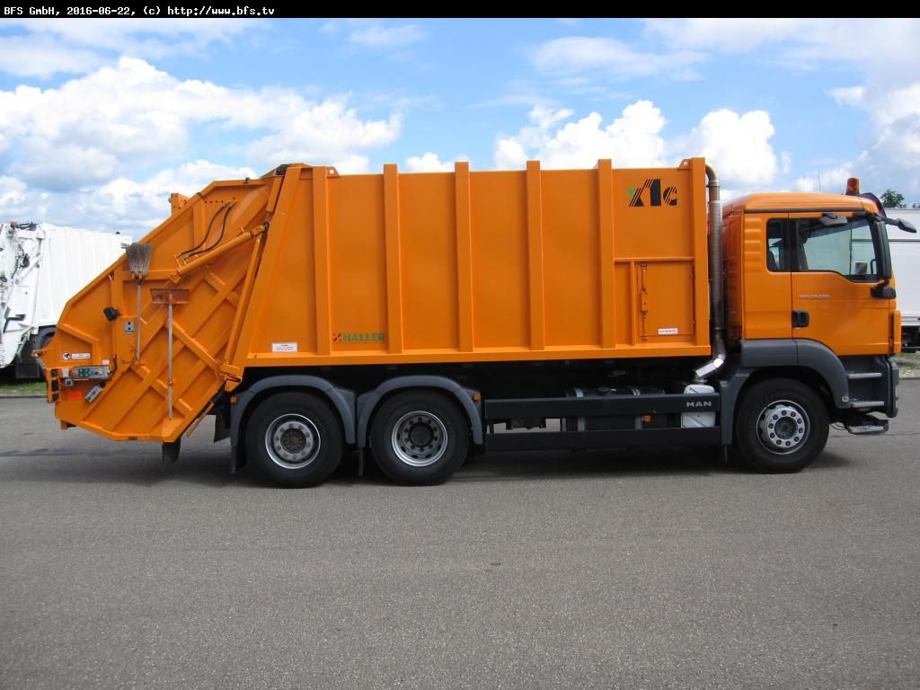 MAN TGS 28.320 6x2-4 BL Sperrmüll Haller M21 x1 C oh - شاحنة القمامة: صور 3 MAN TGS 28.320 6x2-4 BL Sperrmüll Haller M21 x1 C oh - شاحنة القمامة: صور 3
