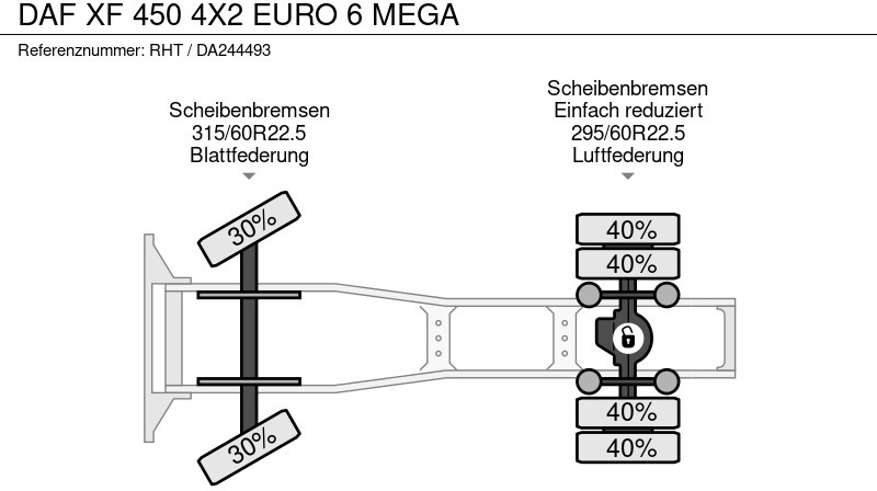 شاحنة جرار DAF XF 450 4X2 EURO 6 MEGA: صور 15 شاحنة جرار DAF XF 450 4X2 EURO 6 MEGA: صور 15
