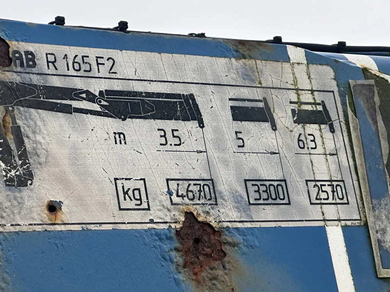 Floor MET HIAB R165-F2, LAATSTE 2 ASSEN GESTUURD - نصف مقطورة مسطحة: صور 3 Floor MET HIAB R165-F2, LAATSTE 2 ASSEN GESTUURD - نصف مقطورة مسطحة: صور 3