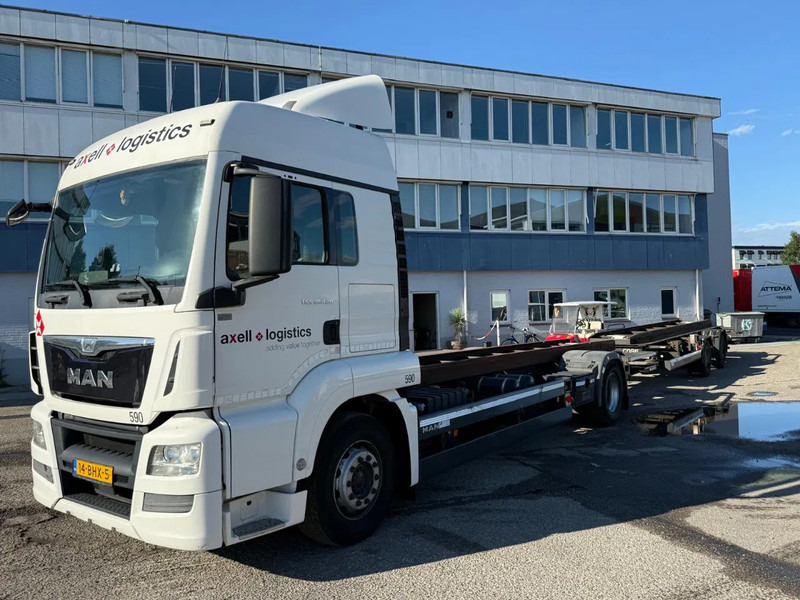MAN TGS 18.420 EURO 6 + KRONE 2 AXLE + 2x DHOLLANDIA LIFT - شاحنات الحاويات / جسم علوي قابل للتغيير شاحنة: صور 1 MAN TGS 18.420 EURO 6 + KRONE 2 AXLE + 2x DHOLLANDIA LIFT - شاحنات الحاويات / جسم علوي قابل للتغيير شاحنة: صور 1