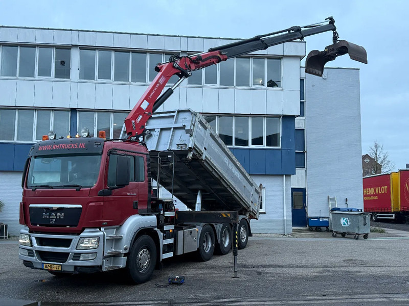 MAN TGS 35.480 8X4 + HMF 2420-K3 REMOTE + TIPPER - قلابات, شاحنة كرين: صور 1 MAN TGS 35.480 8X4 + HMF 2420-K3 REMOTE + TIPPER - قلابات, شاحنة كرين: صور 1