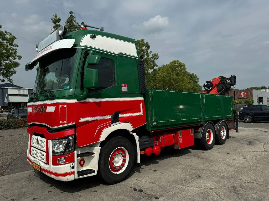 شاحنة كرين, شاحنات مسطحة Renault T HIGH 520 6X2 EURO 6 + PALFINGER PK16002 ROTOR: صور 14