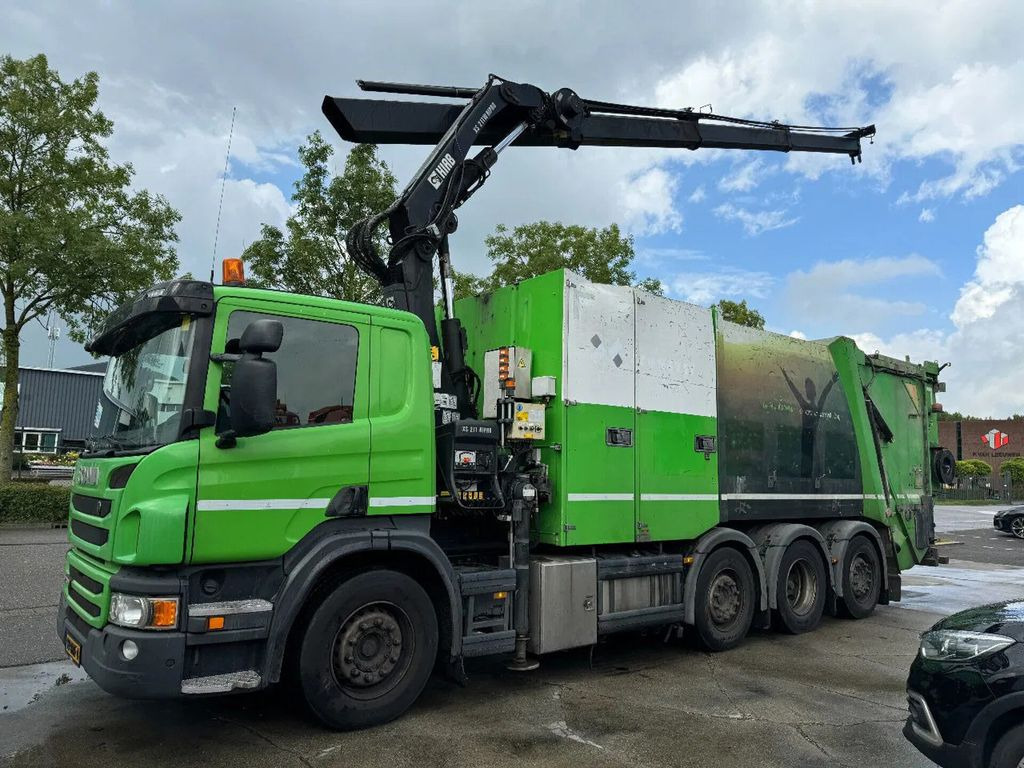 Scania P360 8X2 - HIAB 211BW-3 + FAUN VARIOPRESS - ONLY - شاحنة كرين, شاحنة القمامة: صور 2 Scania P360 8X2 - HIAB 211BW-3 + FAUN VARIOPRESS - ONLY - شاحنة كرين, شاحنة القمامة: صور 2