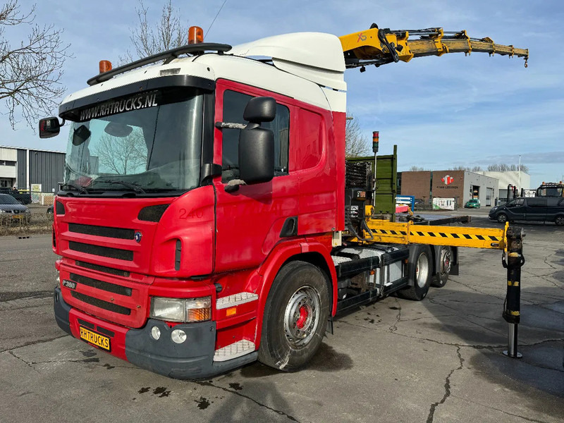Scania P380 6X2 HIAB 288 + REMOTE CONTROL + PLATEAU - شاحنة كرين: صور 1 Scania P380 6X2 HIAB 288 + REMOTE CONTROL + PLATEAU - شاحنة كرين: صور 1