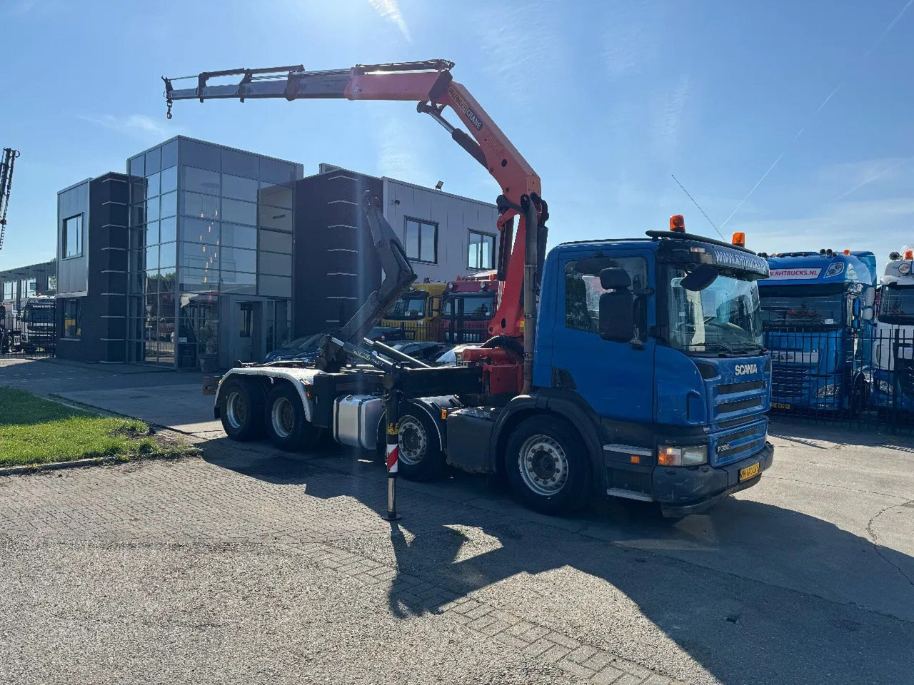 Scania P380 8X4 PALFINGER HOOK + PALFINGER PK16502 + RE - شاحنة ذات الخطاف, شاحنة كرين: صور 2 Scania P380 8X4 PALFINGER HOOK + PALFINGER PK16502 + RE - شاحنة ذات الخطاف, شاحنة كرين: صور 2