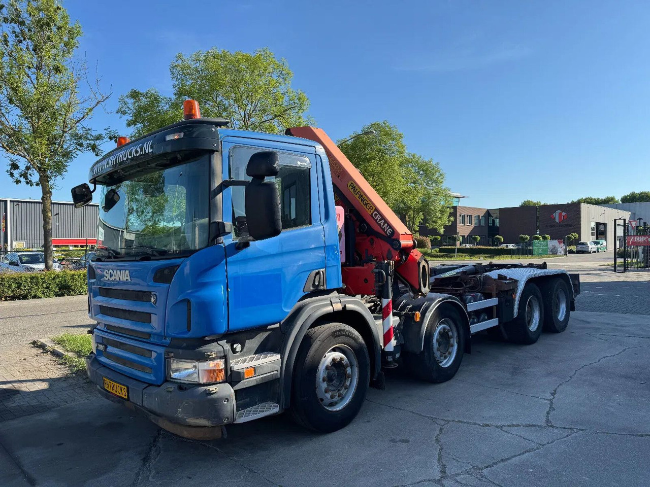Scania P380 8X4 PALFINGER HOOK + PALFINGER PK16502 + RE - شاحنة ذات الخطاف, شاحنة كرين: صور 3 Scania P380 8X4 PALFINGER HOOK + PALFINGER PK16502 + RE - شاحنة ذات الخطاف, شاحنة كرين: صور 3