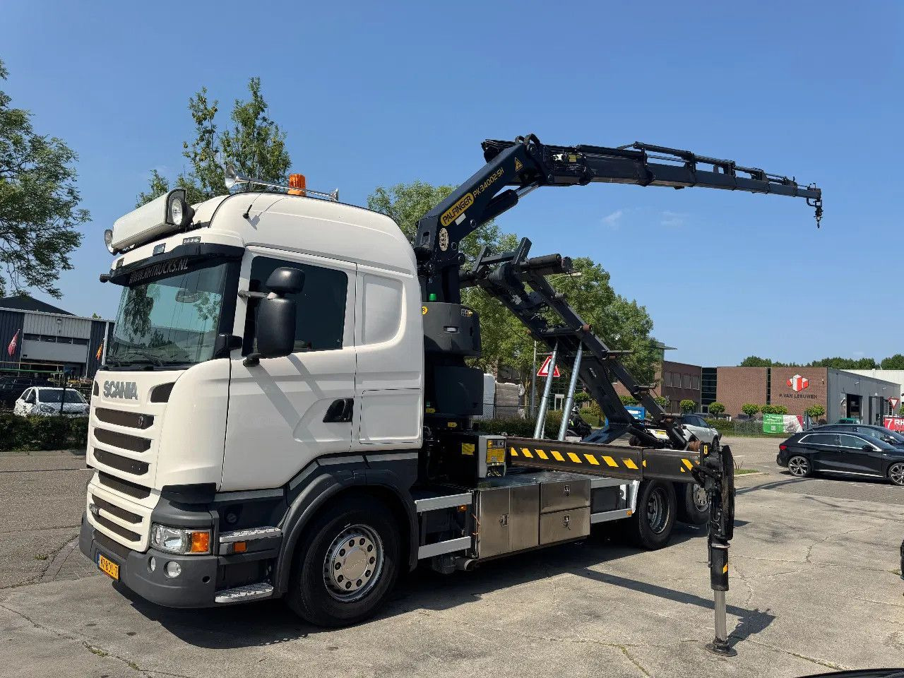 Scania R450 6X2 - EURO 6 + PALFINGER PK 32002-SH + REMO - شاحنة ذات الخطاف, شاحنة كرين: صور 1 Scania R450 6X2 - EURO 6 + PALFINGER PK 32002-SH + REMO - شاحنة ذات الخطاف, شاحنة كرين: صور 1