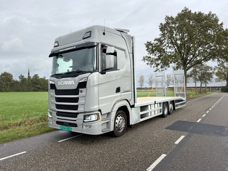 Scania S450 NGS 6X2 Machine Transporter / Oprij Vrachtwagen Euro 6 Automaat - Full Air - 2019 - APK 11-26 - شاحنة نقل سيارات شاحنة: صور 1 Scania S450 NGS 6X2 Machine Transporter / Oprij Vrachtwagen Euro 6 Automaat - Full Air - 2019 - APK 11-26 - شاحنة نقل سيارات شاحنة: صور 1