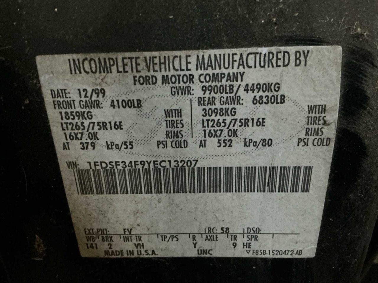 1999 FORD F-350 COMMERCIAL VEHICLE - الشاحنات الصغيرة: صور 3 1999 FORD F-350 COMMERCIAL VEHICLE - الشاحنات الصغيرة: صور 3