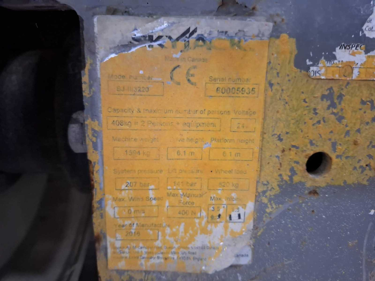 منصات هيدروليكية متنقلة 2016 SKYJACK SJ3220 AERIAL PLATFORM: صور 8 منصات هيدروليكية متنقلة 2016 SKYJACK SJ3220 AERIAL PLATFORM: صور 8