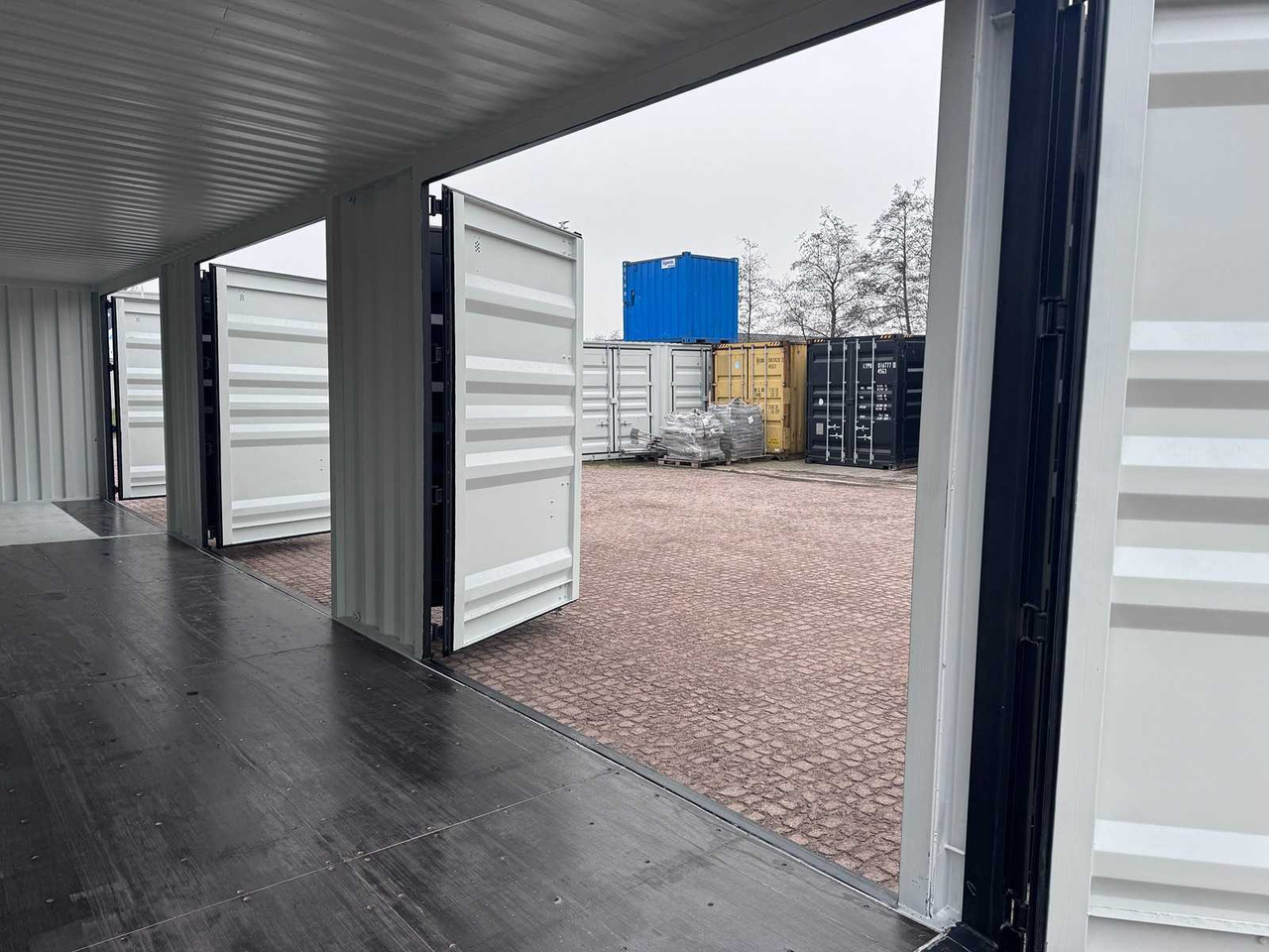حاوية شحن 40ft High Cube shipping container with 3 side doors: صور 9