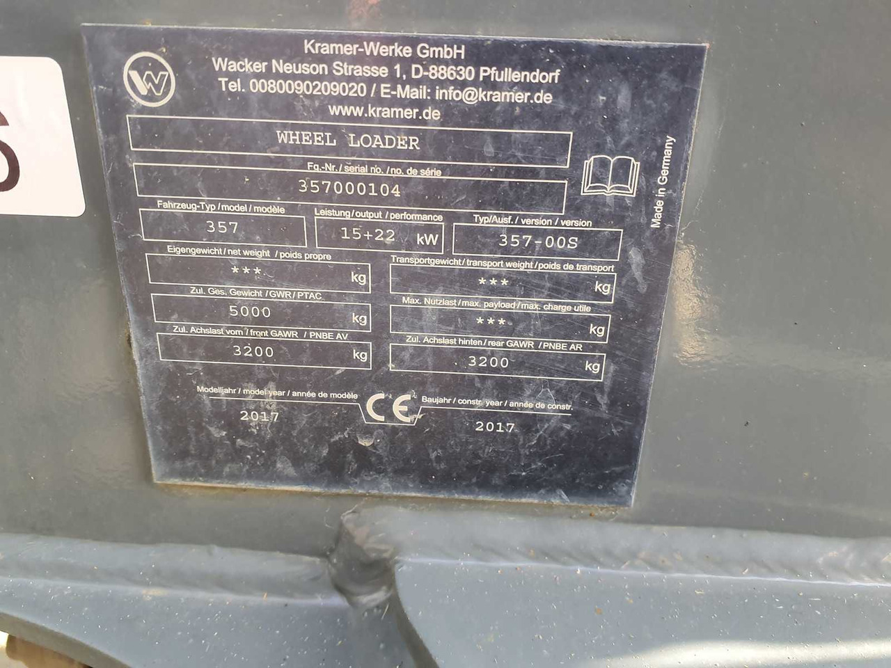 KRAMER 5055E KRAMER WHEEL LOADER ELECTRIC, WHEEL LOADER - اللودر بعجل: صور 3 KRAMER 5055E KRAMER WHEEL LOADER ELECTRIC, WHEEL LOADER - اللودر بعجل: صور 3