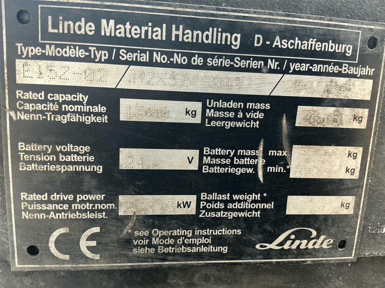 رافعة شوكية LINDE E15 FORKLIFT: صور 17