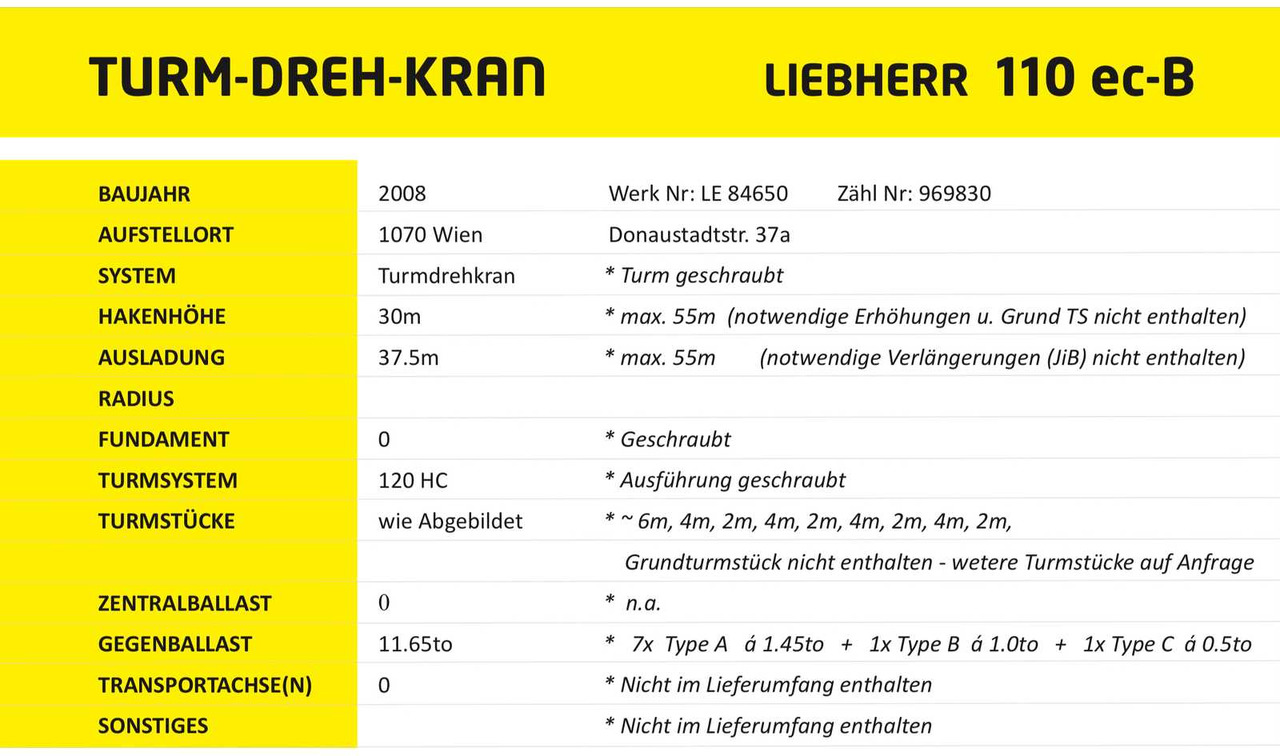 رافعة برجية Liebherr 110 EC-B 6 FR.tronic: صور 11
