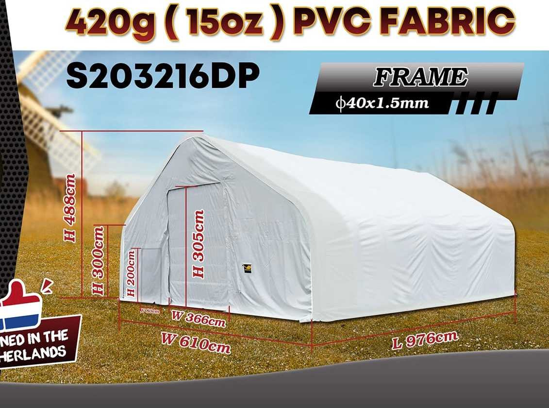 Rhino-Cross-Shelter S203216DP - 9,76x6,1x4,88 m - خزان تخزين: صور 2 Rhino-Cross-Shelter S203216DP - 9,76x6,1x4,88 m - خزان تخزين: صور 2