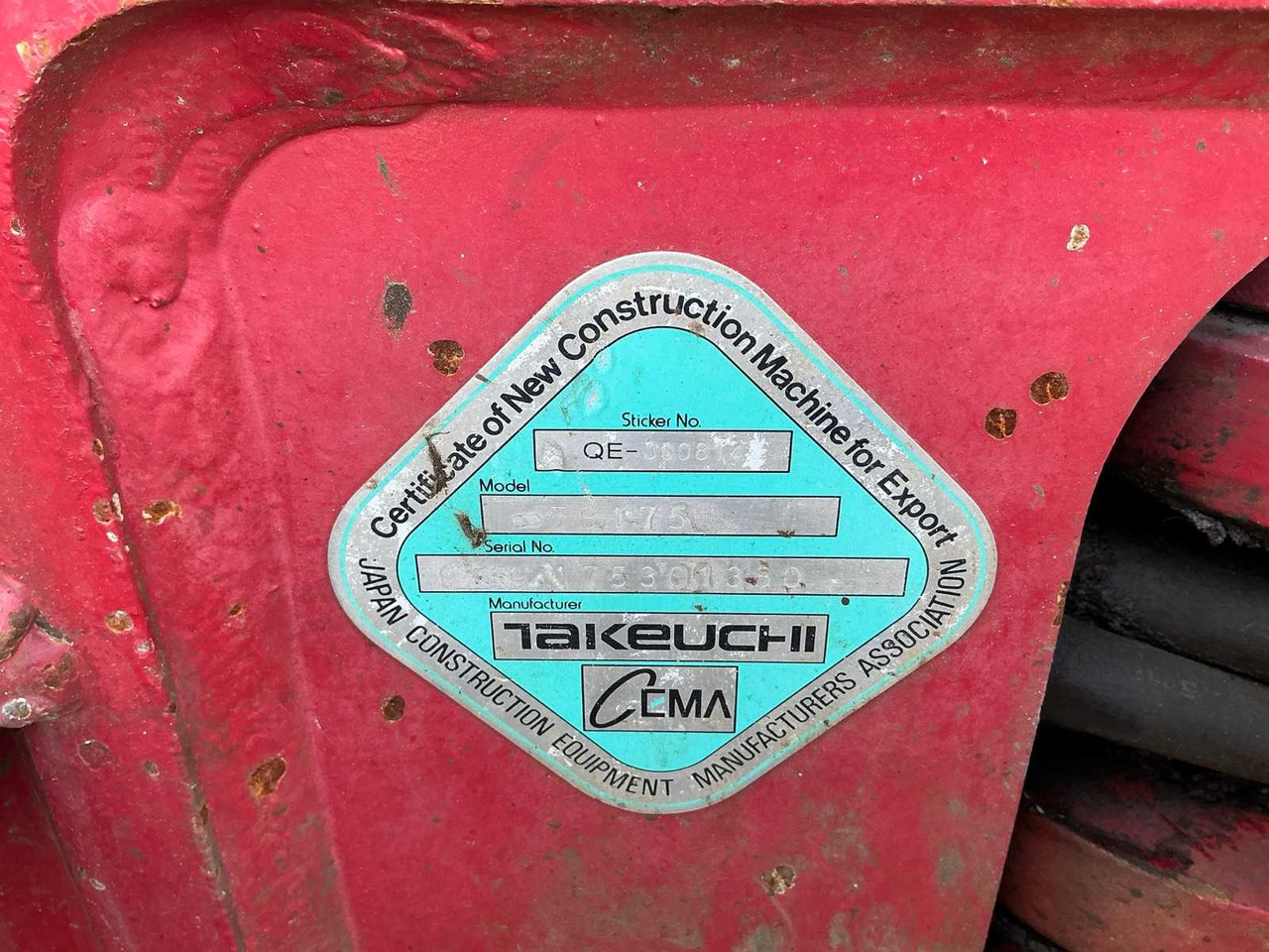 حفارات زحافة Takeuchi TB175: صور 39