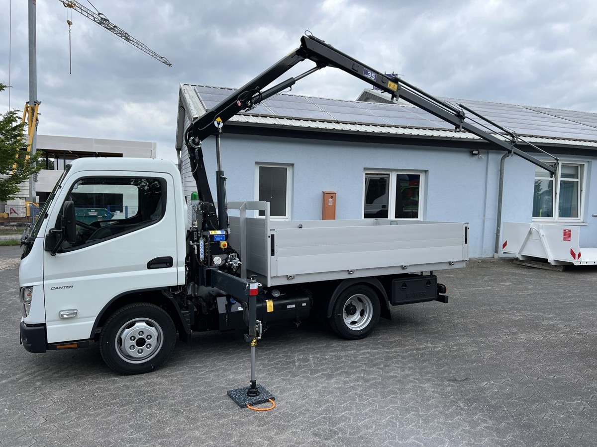 جديد الشاحنات الصغيرة المسطحة FUSO 3S15 Alu Pritsche 2.80m Ladekran: صور 16