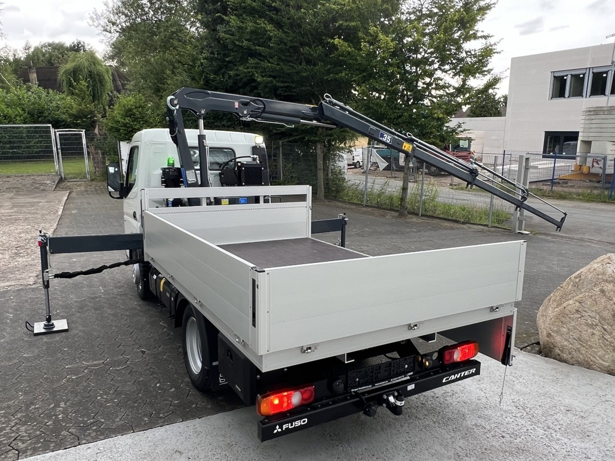 جديد الشاحنات الصغيرة المسطحة FUSO 3S15 Alu Pritsche 2.80m Ladekran: صور 10