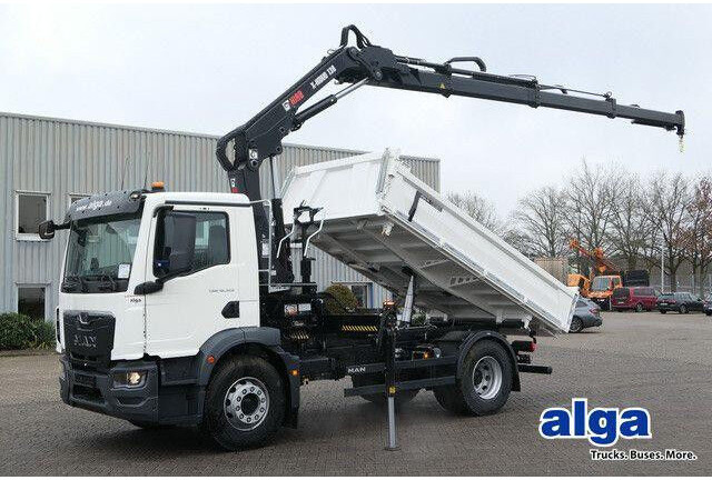 MAN 18.320 TGM BB, Kran Hiab X-Hiduo 138, Funk, AHK - قلابات: صور 1 MAN 18.320 TGM BB, Kran Hiab X-Hiduo 138, Funk, AHK - قلابات: صور 1