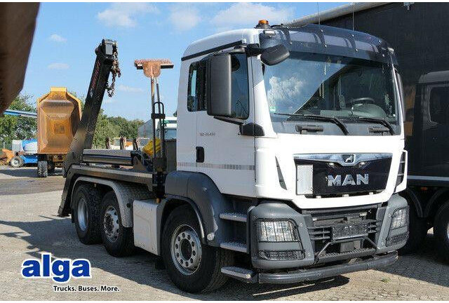 MAN 26.460 TGS 6x2, Hiab FTR18, Funk, Vorlauflenk,AC - شاحنة - نظام الكابلات: صور 1 MAN 26.460 TGS 6x2, Hiab FTR18, Funk, Vorlauflenk,AC - شاحنة - نظام الكابلات: صور 1