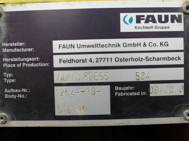 شاحنة القمامة Mercedes-Benz 2533 L Axor 6x2,Faun,Variopress,Zöller-Schüttung: صور 6