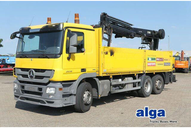 Mercedes-Benz 2536 L Actros 6x2, Hiab 211DL-4PRO, Klima, AHK - شاحنات مسطحة: صور 1 Mercedes-Benz 2536 L Actros 6x2, Hiab 211DL-4PRO, Klima, AHK - شاحنات مسطحة: صور 1