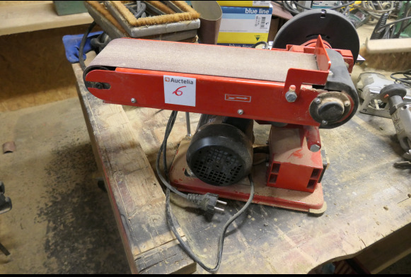 Ponceuse à bande + lapidaire Einhell TC-US 400 - آلة النجارة: صور 1 Ponceuse à bande + lapidaire Einhell TC-US 400 - آلة النجارة: صور 1