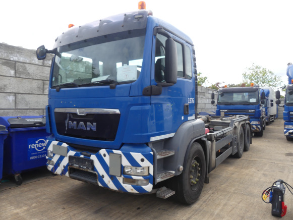 REF:1376 - Camion porte-container MAN TGS (2014-573.144 km) - شاحنة ذات الخطاف: صور 1 REF:1376 - Camion porte-container MAN TGS (2014-573.144 km) - شاحنة ذات الخطاف: صور 1