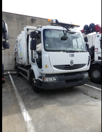 REF:1388 - Camion poubelle Renault Midlum 270DXI (2011-185.032 km) - شاحنة القمامة: صور 1 REF:1388 - Camion poubelle Renault Midlum 270DXI (2011-185.032 km) - شاحنة القمامة: صور 1