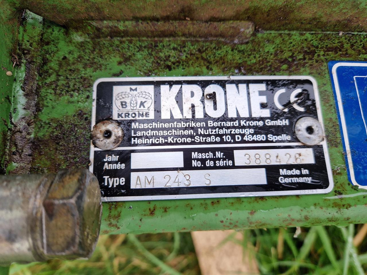 Krone AM 243S - جزازة: صور 5 Krone AM 243S - جزازة: صور 5