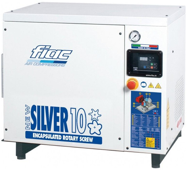 Fiac New Silver 10 Silent 7.5 kW 860 L / min 10 bar Elektrische Schroefcompressor - ضاغط الهواء: صور 1 Fiac New Silver 10 Silent 7.5 kW 860 L / min 10 bar Elektrische Schroefcompressor - ضاغط الهواء: صور 1