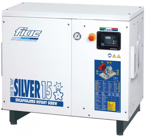 Fiac NewSilver 15 1430 L / min 11 kW 10 Bar Elektrische Schroefcompressor Nieuw ! - ضاغط الهواء: صور 1 Fiac NewSilver 15 1430 L / min 11 kW 10 Bar Elektrische Schroefcompressor Nieuw ! - ضاغط الهواء: صور 1