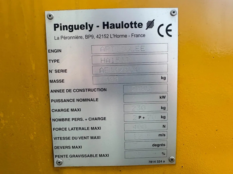Haulotte HA15IP 15 meter werkhoogte Knikarm Elektra Hoogwerker as New ! Accu 2020 - رافعات سلة مفصلية: صور 4 Haulotte HA15IP 15 meter werkhoogte Knikarm Elektra Hoogwerker as New ! Accu 2020 - رافعات سلة مفصلية: صور 4