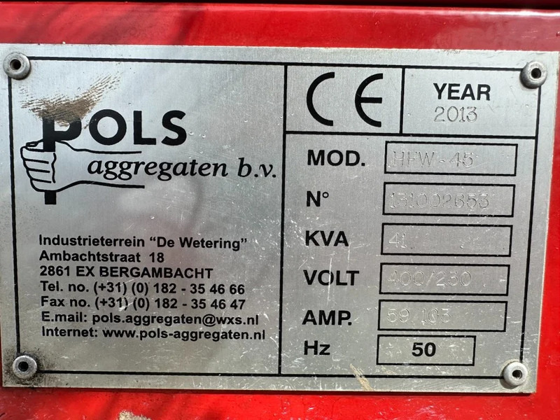 مجموعة المولدات Himoinsa HFW 45 Iveco FPT Mecc Alte Spa 45 kVA Silent generatorset: صور 5