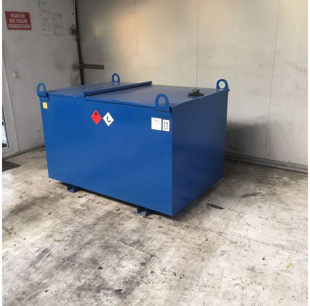 Kiwa IBC Elzinga Machinefabriek 1000 liter IBC Dieseltank met handpomp - خزان تخزين: صور 2 Kiwa IBC Elzinga Machinefabriek 1000 liter IBC Dieseltank met handpomp - خزان تخزين: صور 2