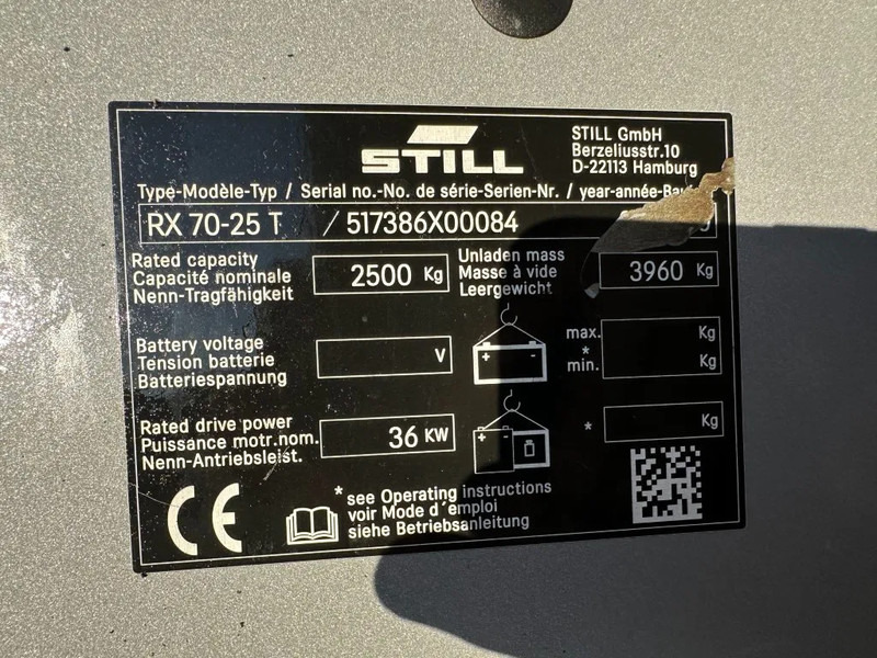 Still RX70-25 T 2.5 ton Duplex Sideshift LPG Heftruck 2020 - رافعة شوكية تعمل بالغاز: صور 3 Still RX70-25 T 2.5 ton Duplex Sideshift LPG Heftruck 2020 - رافعة شوكية تعمل بالغاز: صور 3