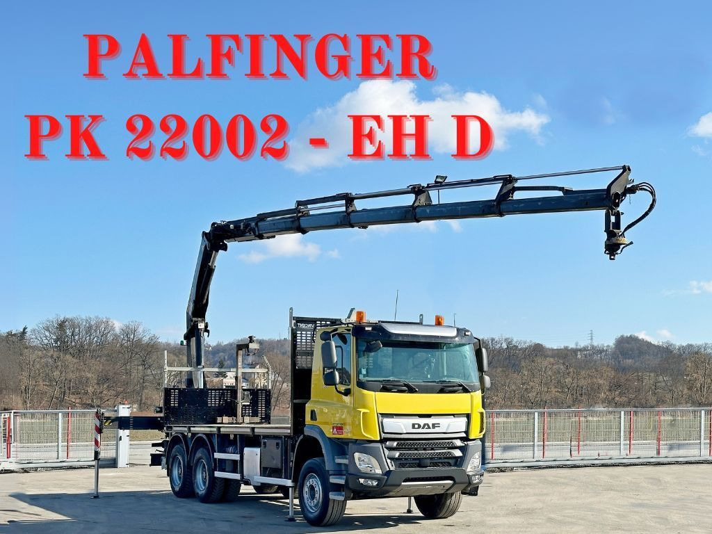 DAF CF 450 * PK 22002 - EH D + FUNK * 6x4 * TOP - شاحنة كرين, شاحنات مسطحة: صور 1 DAF CF 450 * PK 22002 - EH D + FUNK * 6x4 * TOP - شاحنة كرين, شاحنات مسطحة: صور 1